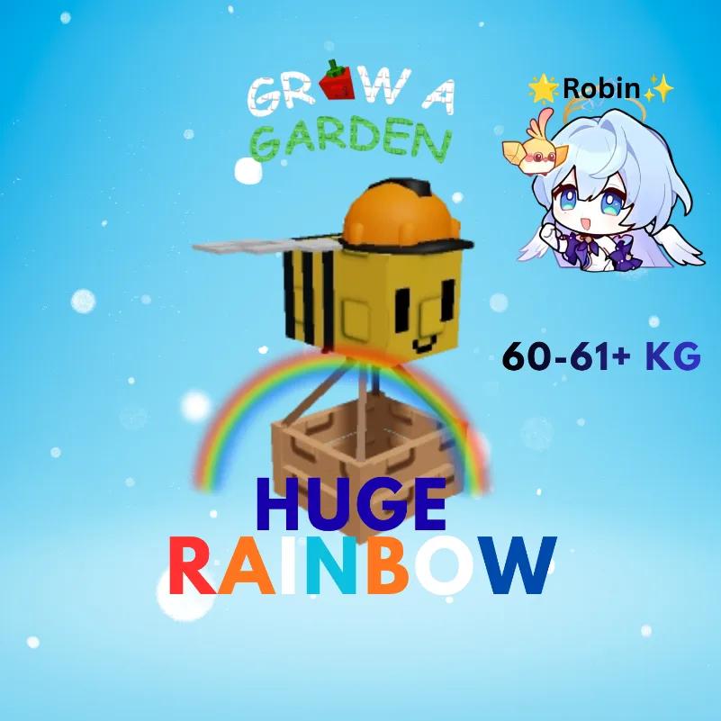 HUGE Rainbow Pack Bee - 60-61+ KG - Extra Backpack Size - Grow a Garden