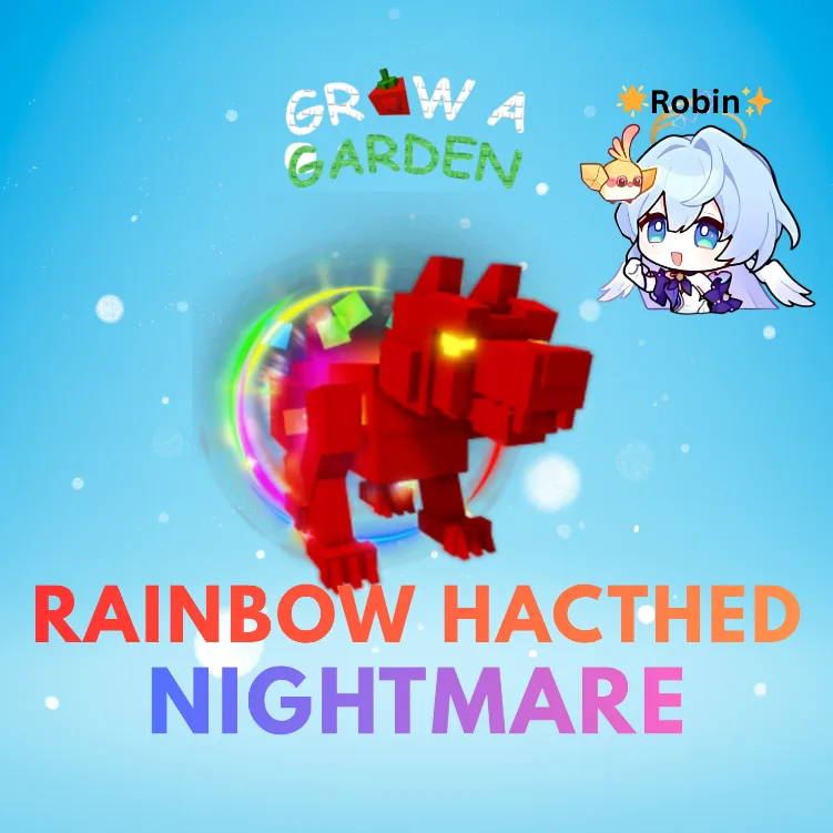 Nightmare Rainbow Hatch Hazehound - Grow a Garden — Account account