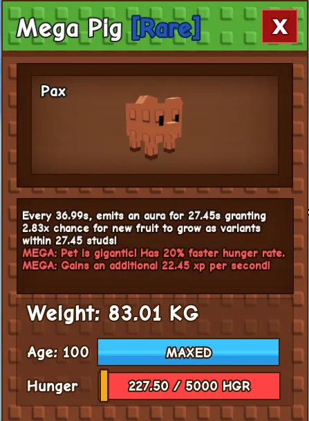 Mega Titanic Pig 83.01KG INSTANT DELIVERY — Account account