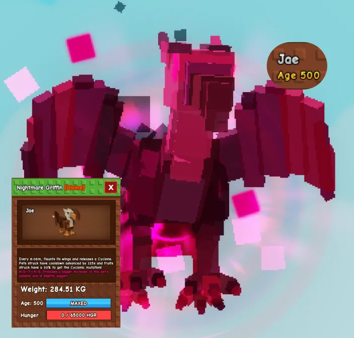 Huge Nightmare Griffin 280Kg+ 8m Skill — Account account