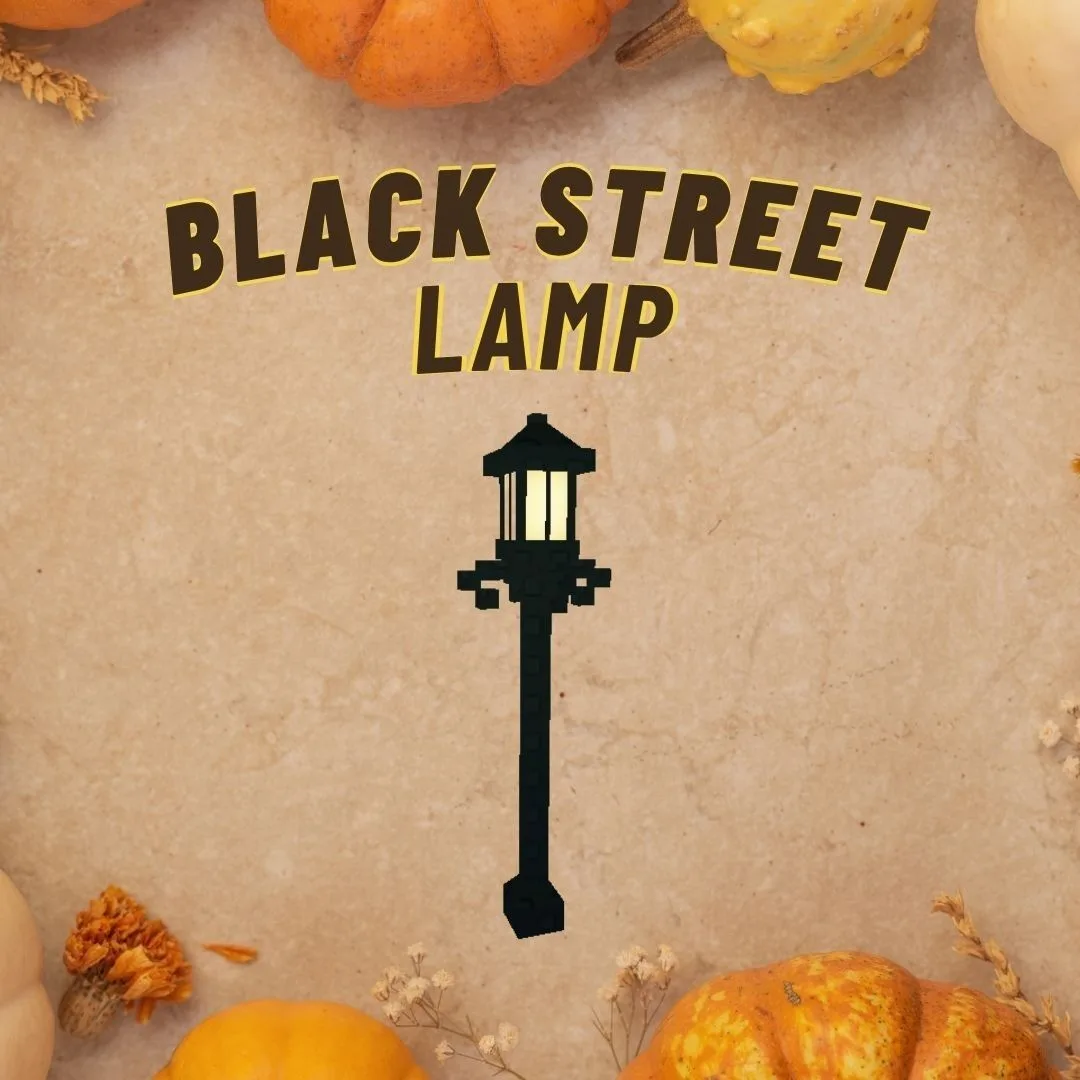 Black Street Lamp INSTANT DELIVERY - Grow a Garden 2