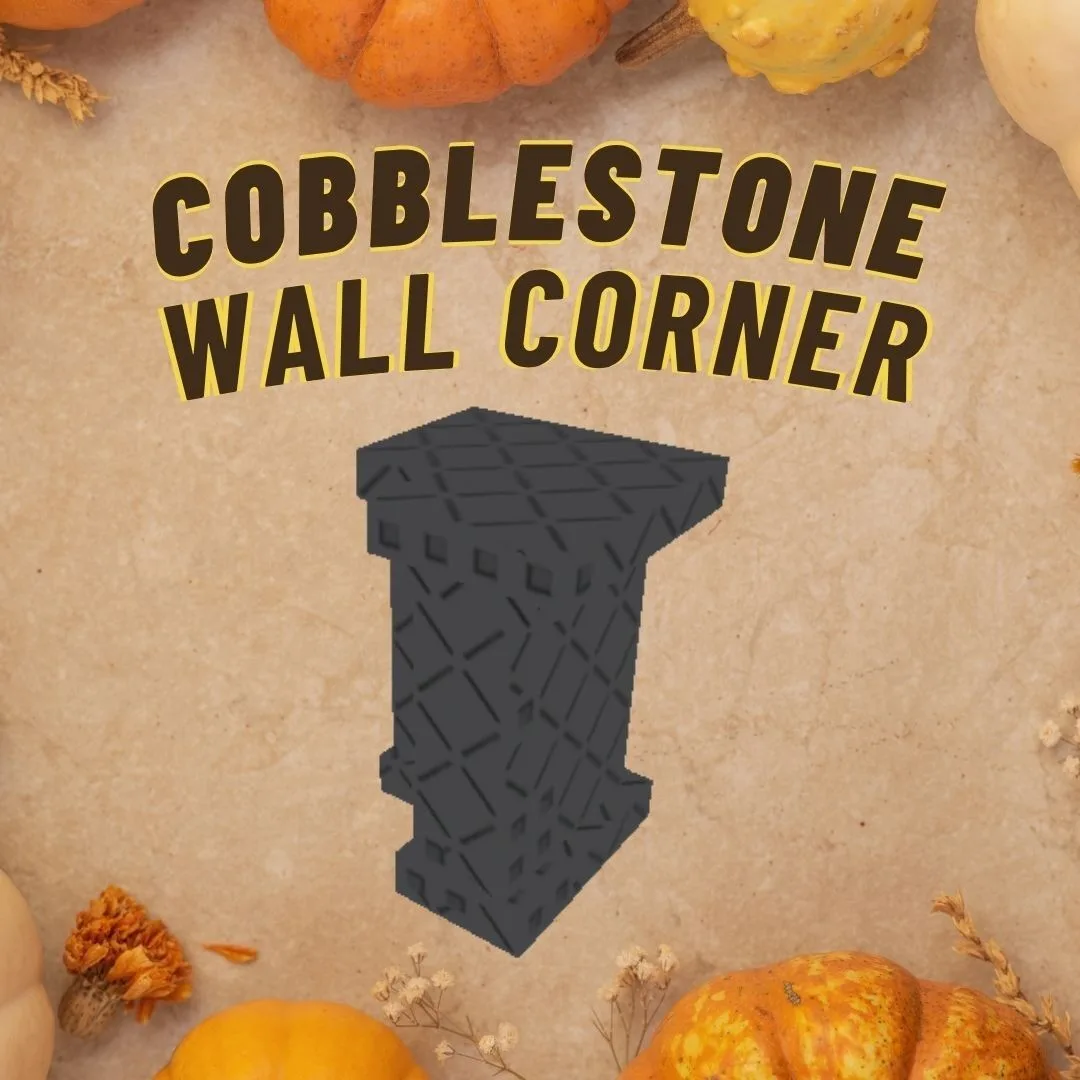 Cobblestone Wall Corner INSTANT DELIVERY - Grow a Garden 2