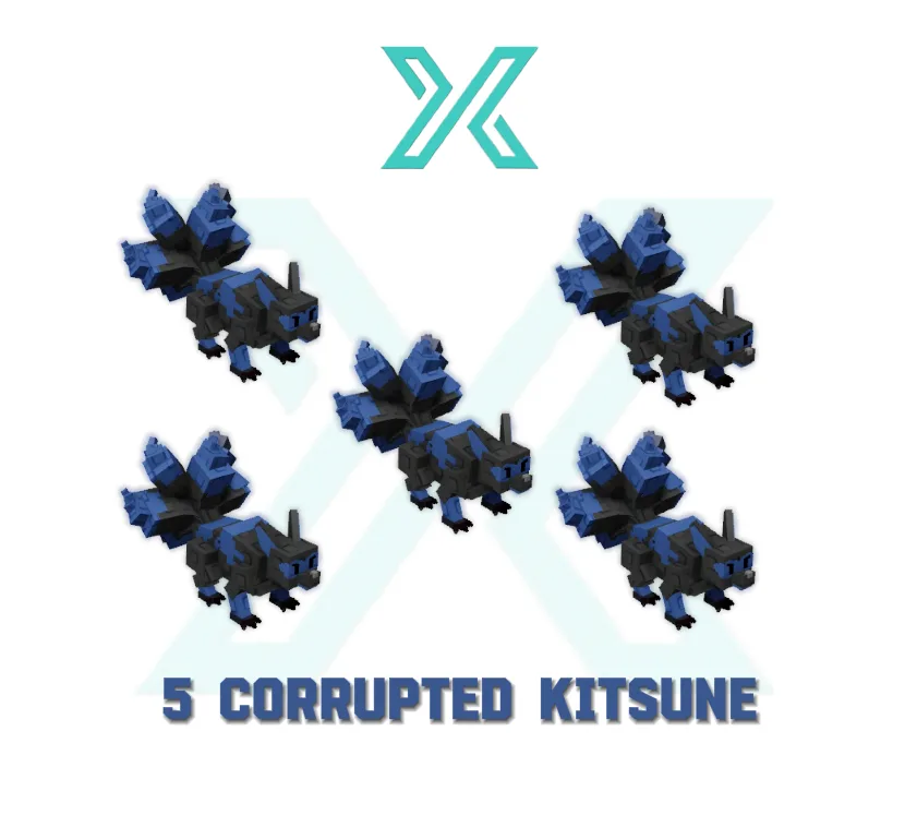5x Corrupted Kitsune Grow a Garden — Account account