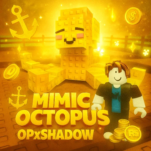 GOLDEN MIMIC OCTOPUS Golden Octapus Octpus ULTRA RARE LIMITED Instant Trade! Mimic octopus Paradise egg purple Mimic rare pet mimic octo Good size — Account account
