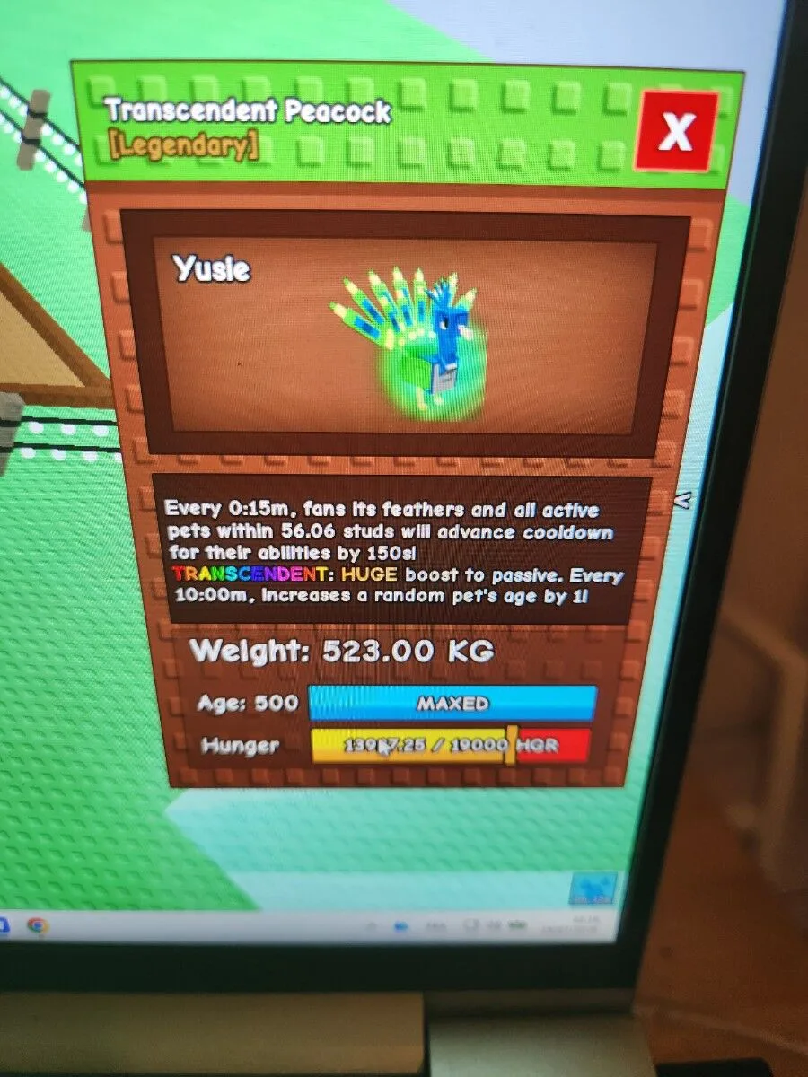 7 TRANSCENDENT COMBO pets farm age 500