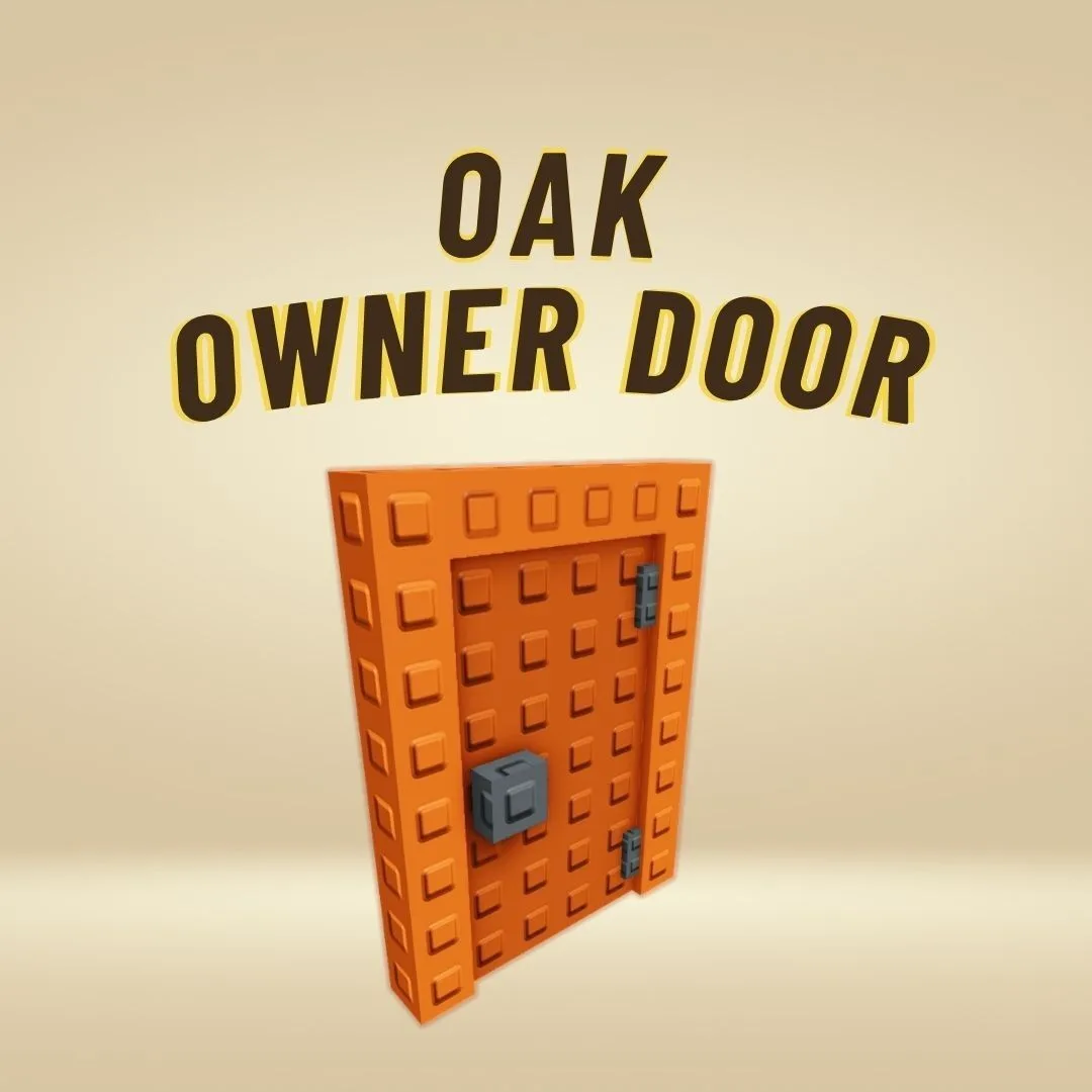 Oak Owner Door INSTANT DELIVERY - Grow a Garden 2