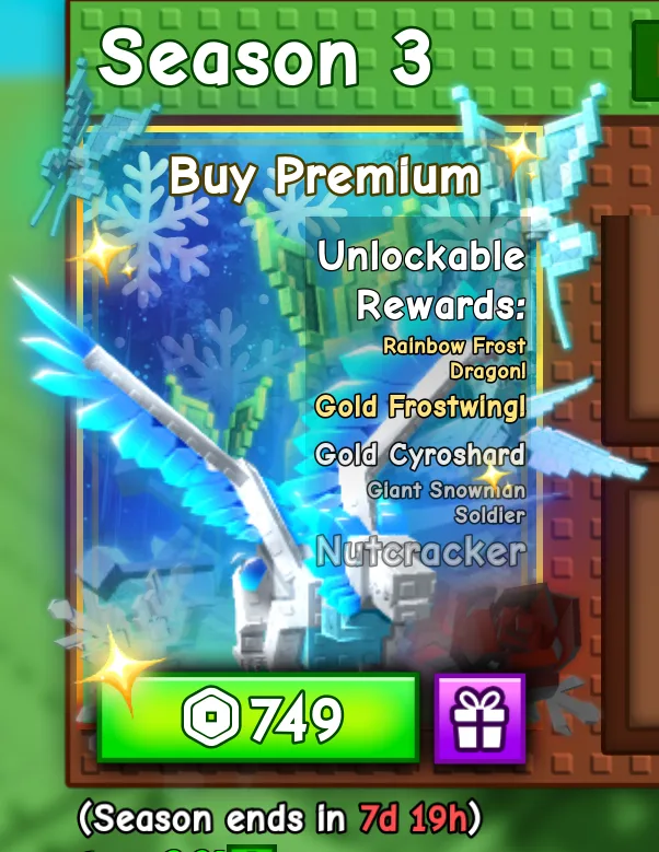 Premium Season Pass 749R Grow a Garden