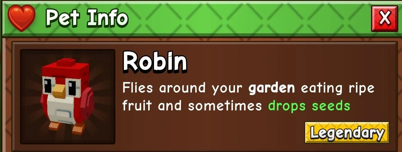x2 Robin - Grow A Garden 2 — Account account