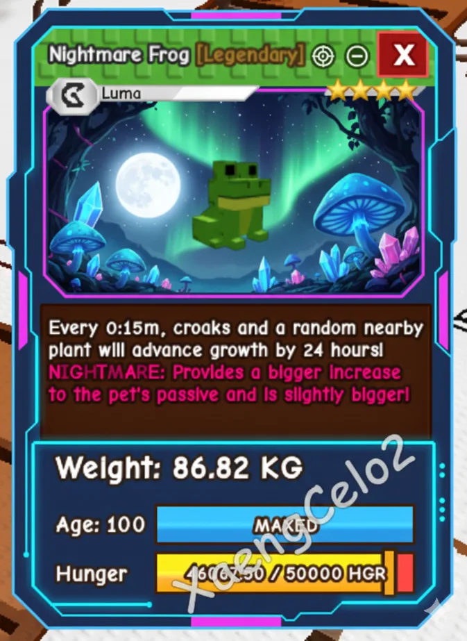 NEW NIGHTMARE TITANIC FROG 86.82KG I MAX 100 AGE l 15 SEC MAX CD - NO TOY READY TO USE OP EVENT HARVEST LIMITED STOCK — Account account