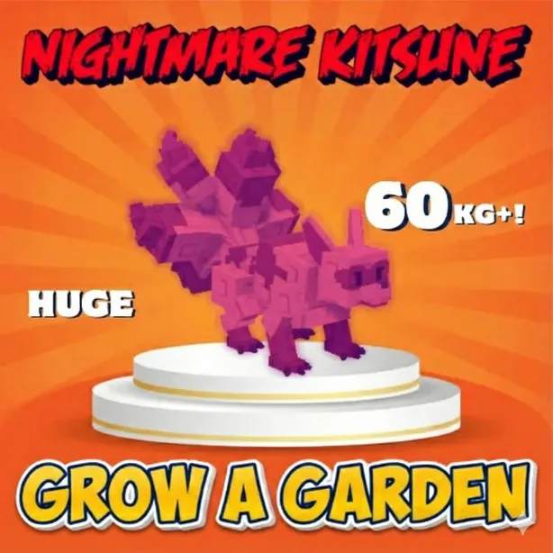 60KG+ Nightmare Kitsune // NM KItsune // To be the coolest player // Red Kit // Rarest pet