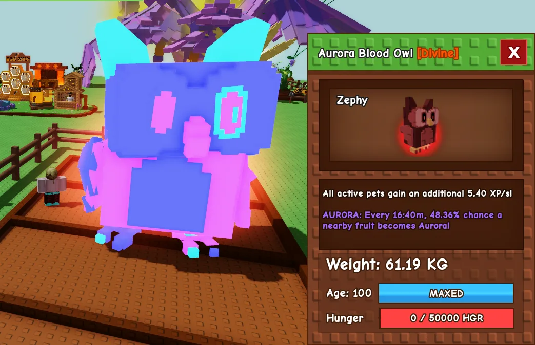60kg+ Aurora Blood Owl
