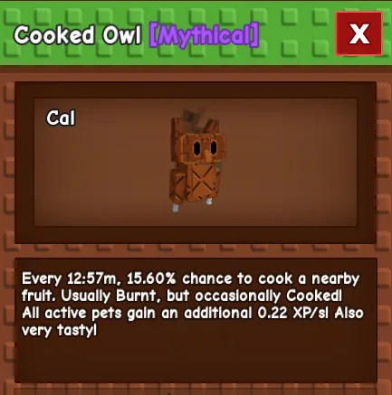 x2 Cooked Owl Random Kg Fast Delivery (k07)