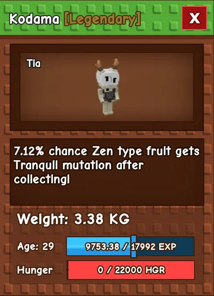 Kodama LEGENDARY Age 29 3.38KG