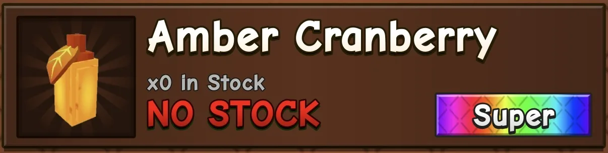 Amber Cranberry Seed (Super)