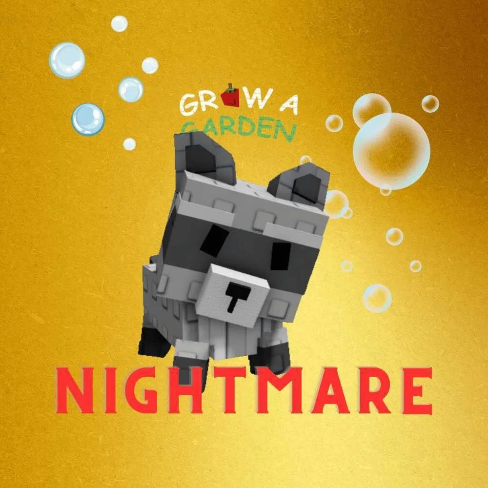 Nightmare Raccoon - Grow a Garden — Account account