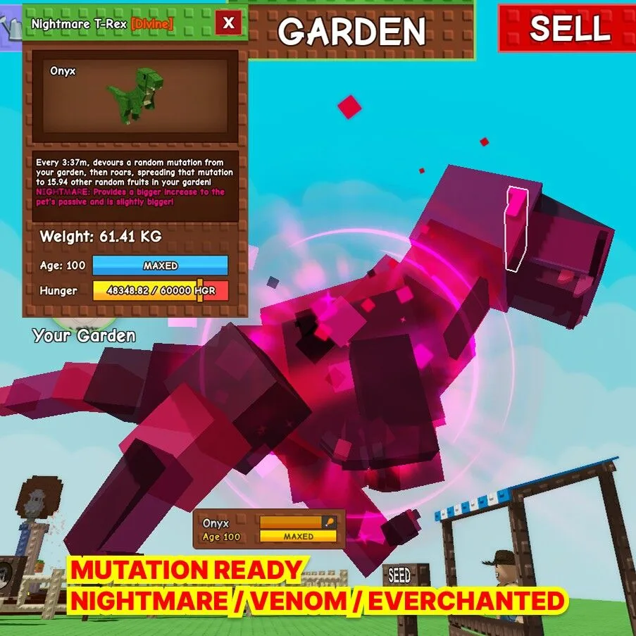 T-REX 60KG Mutation Nightmare / Venom / Everchanted — Account account