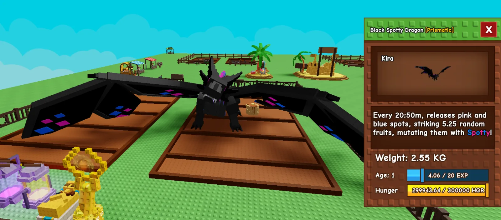 Black Spotty Dragon random KG