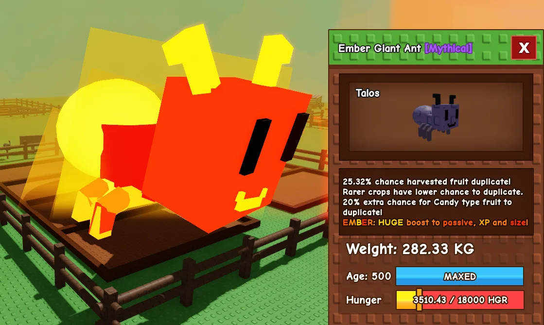 282.3kg+ Ember Giant Ant