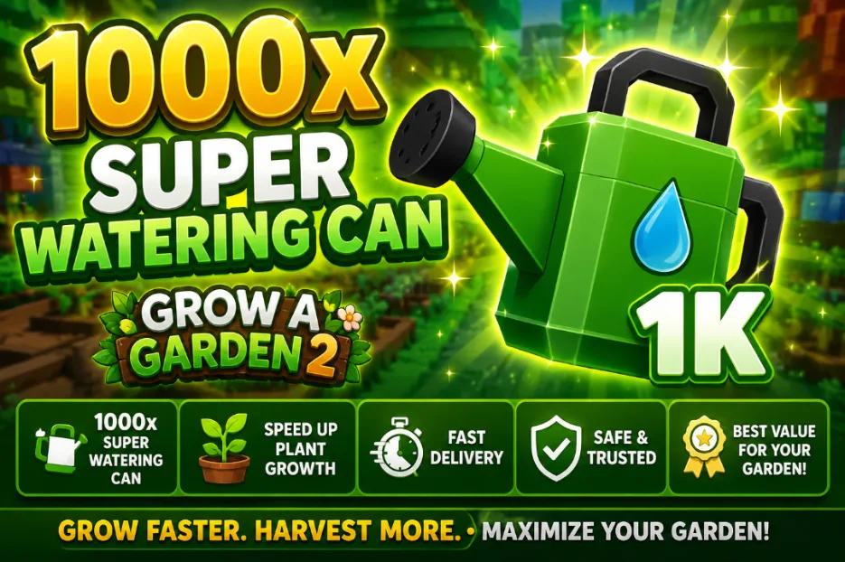 1000x Super Watering Can (1K) Grow a Garden 2 Fast Delivery