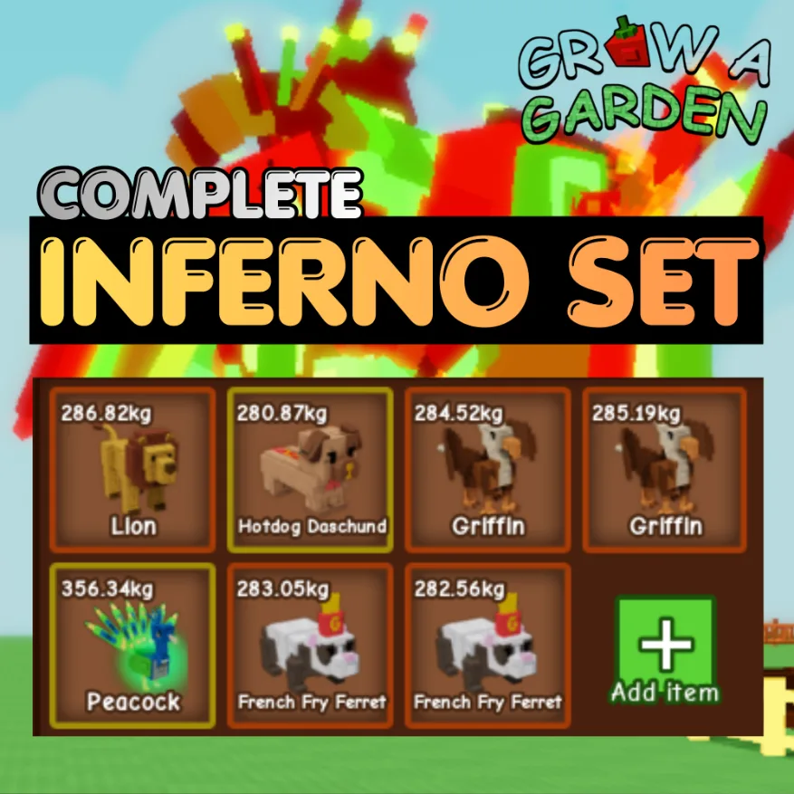 INFERNO Leveling Set Bundle 7 7X Inferno Pets Age 500 INSTANT DELIVERY