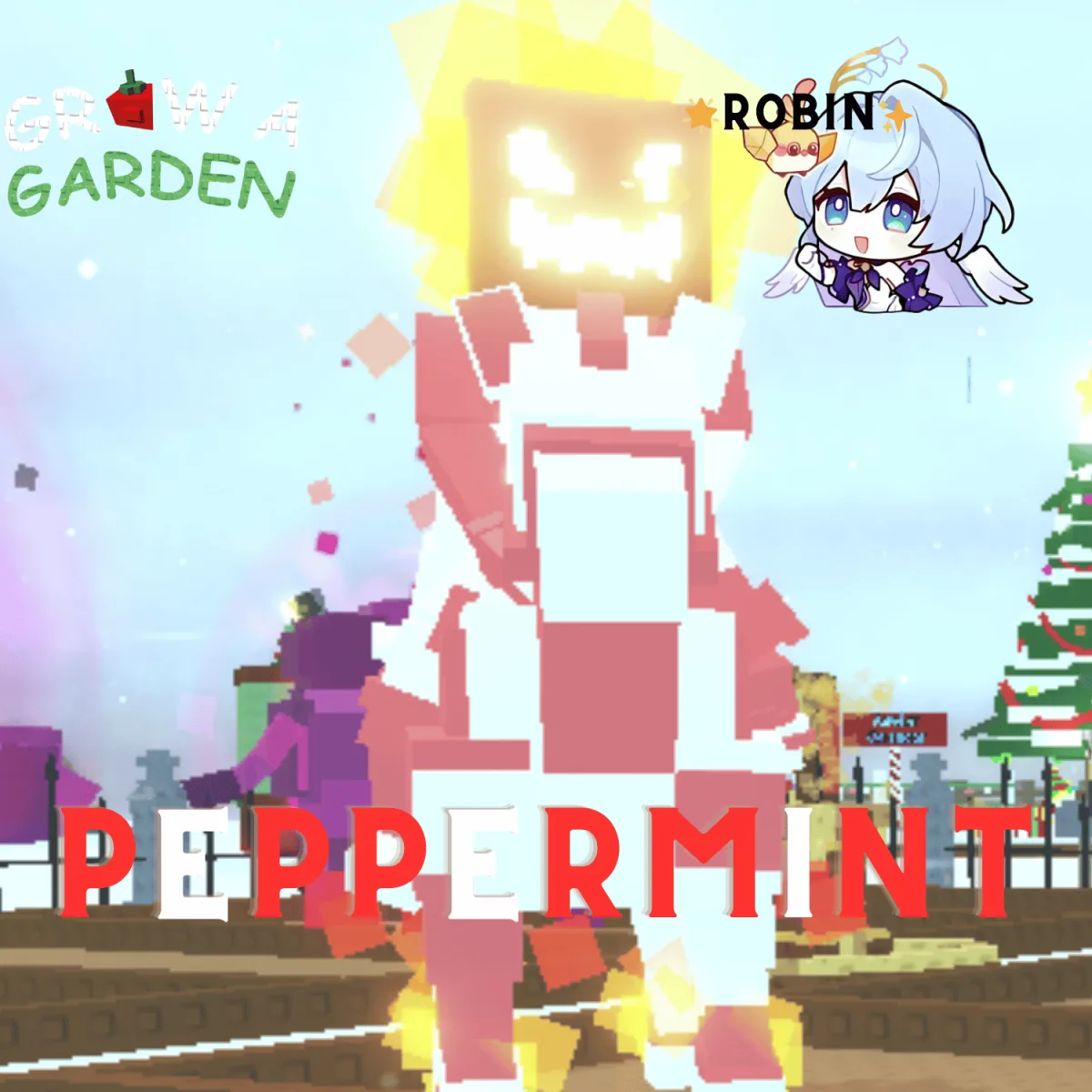 Peppermint Headless Horseman - Rare Pet Mutation - 2x Skill - Grow a Garden — Account account