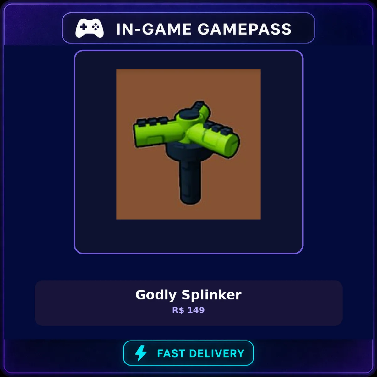 Godly Splinker 149 Robux