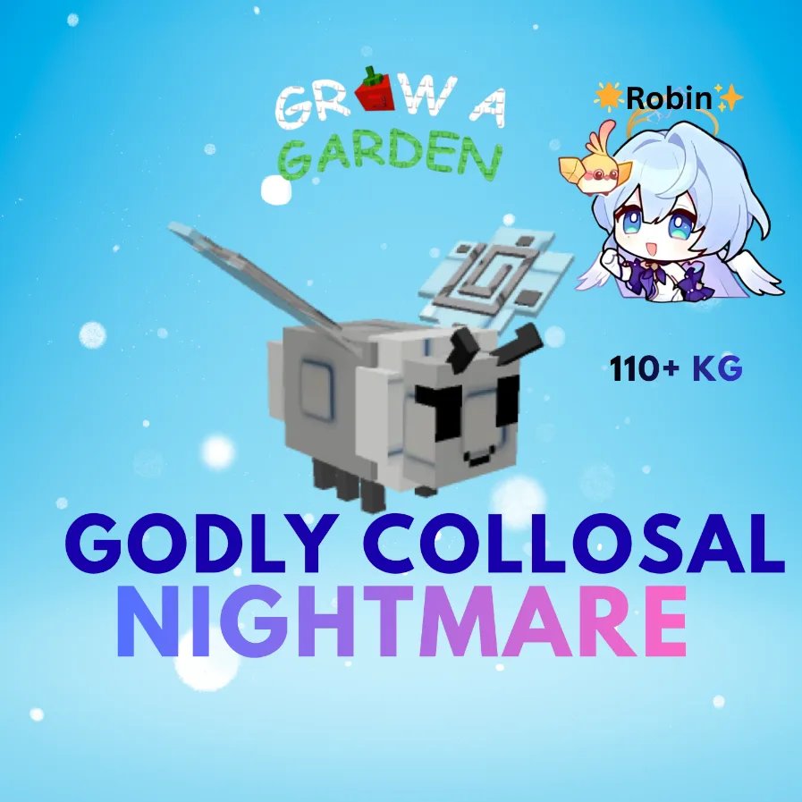 Godly Collosal Nightmare Moth - 111+ KG - 15sCD - Grow a Garden — Account account
