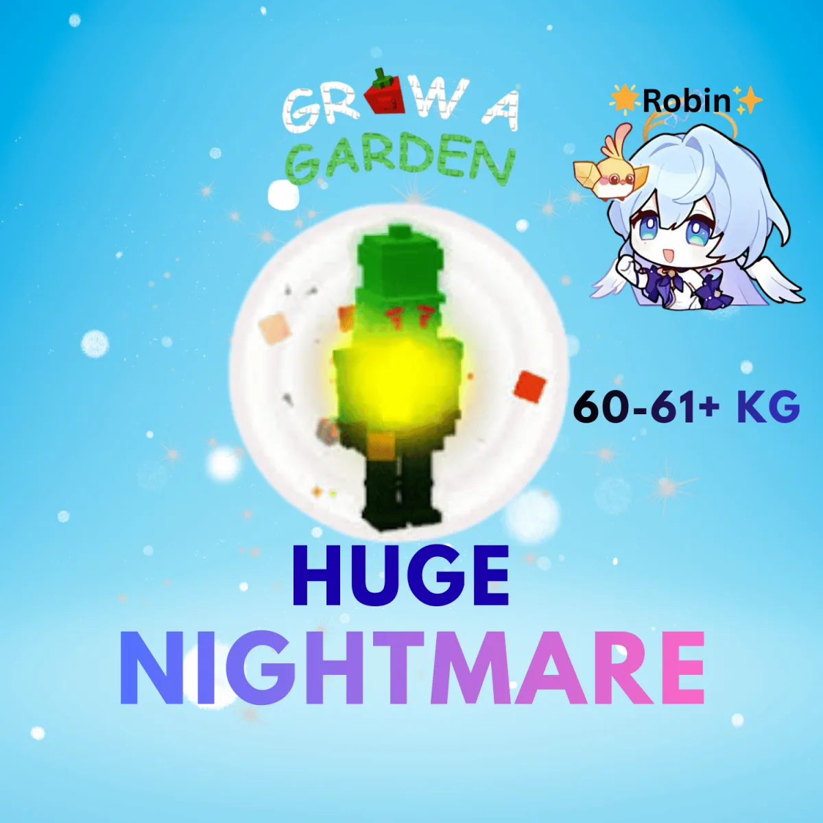HUGE Nightmare Festive Nutcracker - 60-61+KG - Grow a Garden
