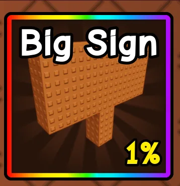 Big Sign / Fast delivery