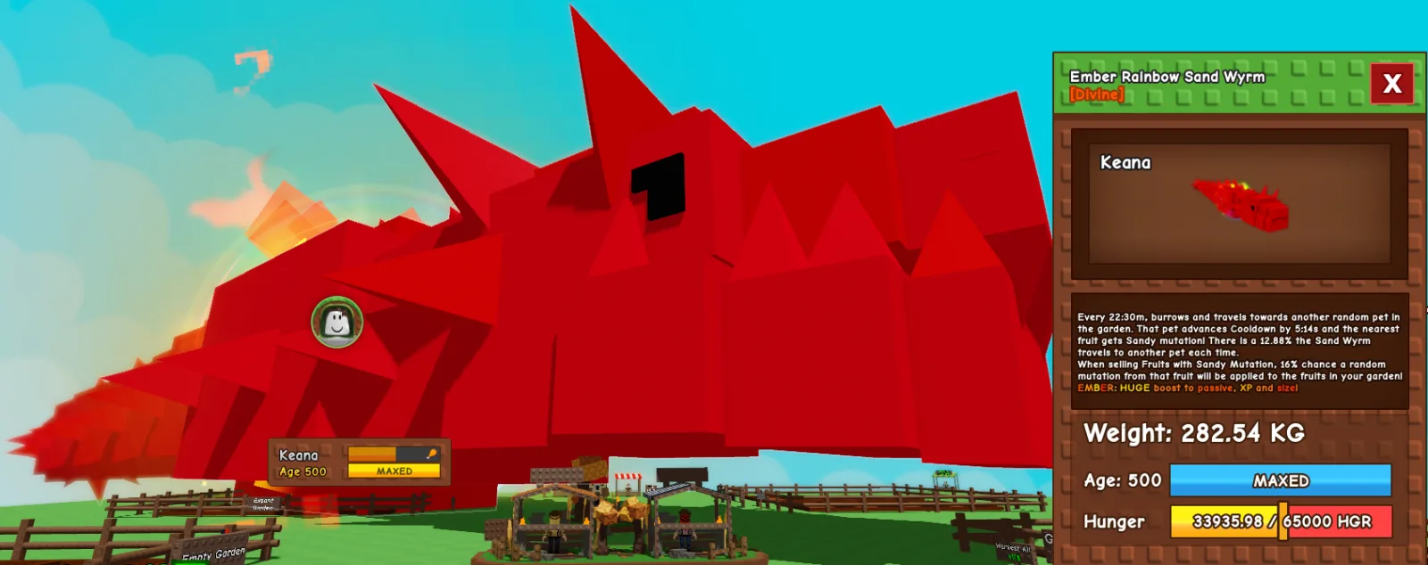 282.43kg+ Ember Rainbow Sand Wyrm RBH