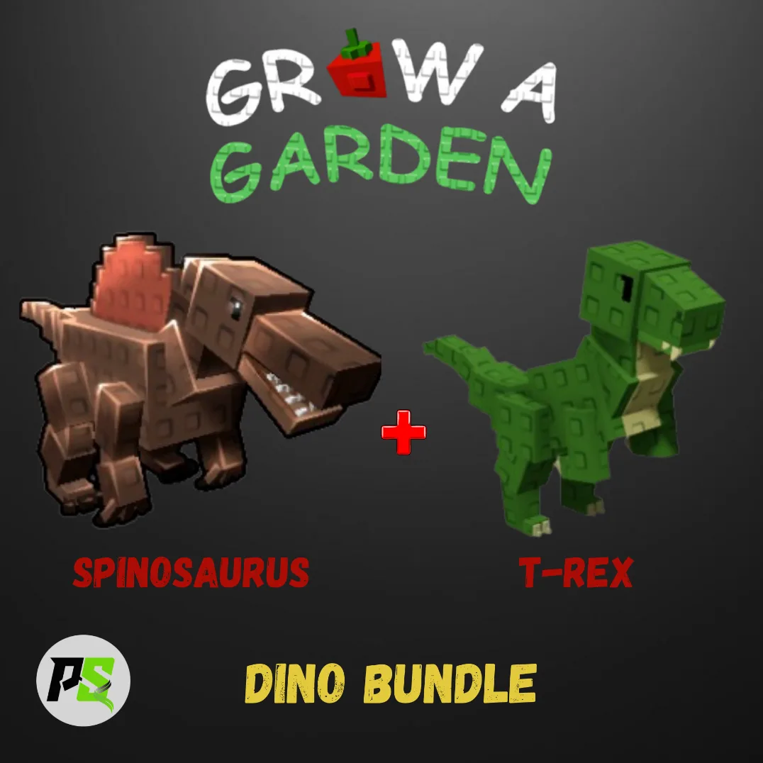Dino Bundle (Spinosaurus + T-rex) - Grow a Garden