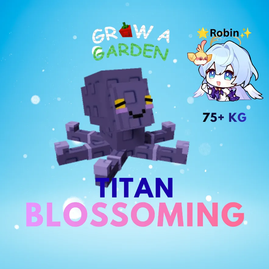 TITAN Blossoming Mimic Octopus - 75+KG - Max Age 125 + Rare Pink Mutation - Grow a Garden — Account account