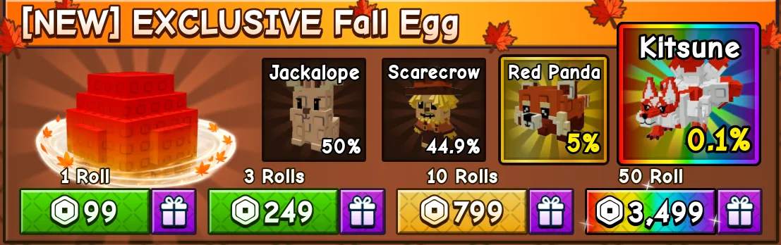 Exclusive Fall Egg 99R