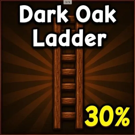 x12 Dark Oak Ladder
