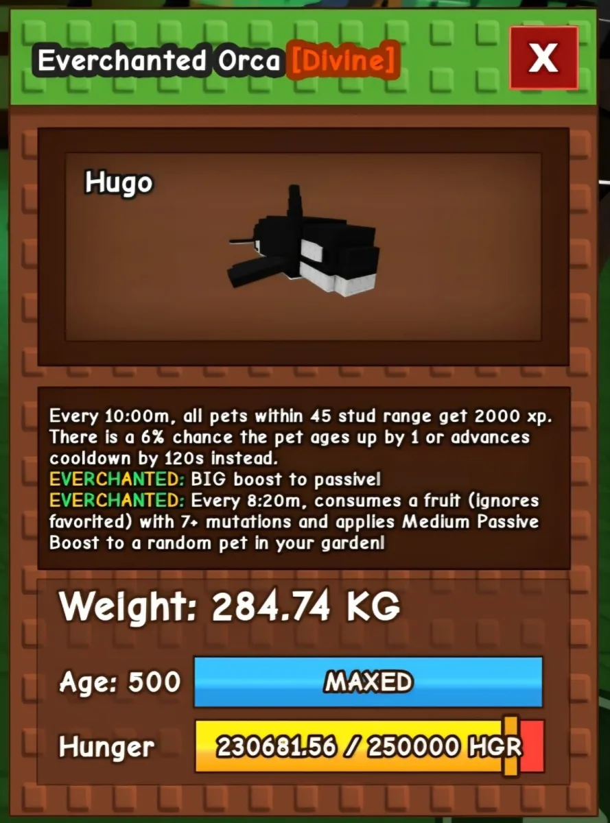Iridescent Orca (284KG Level 500) PROMOÇÃO!