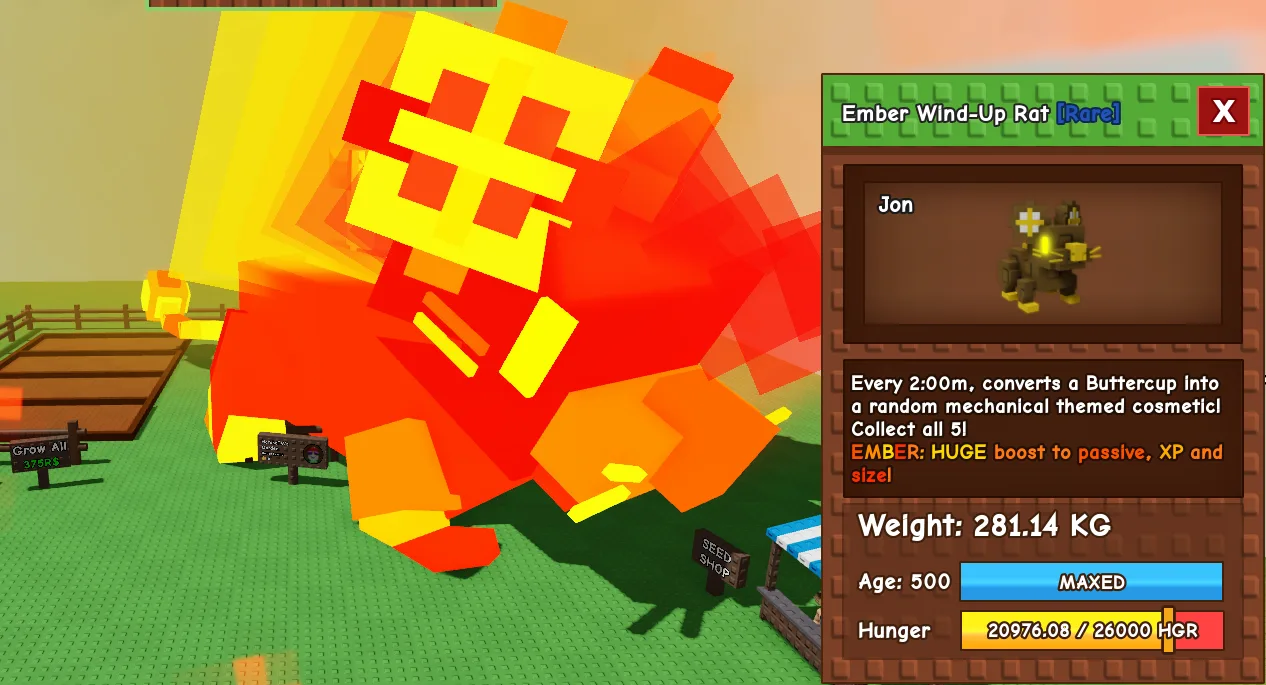 281.14kg Ember Wind-Up Rat