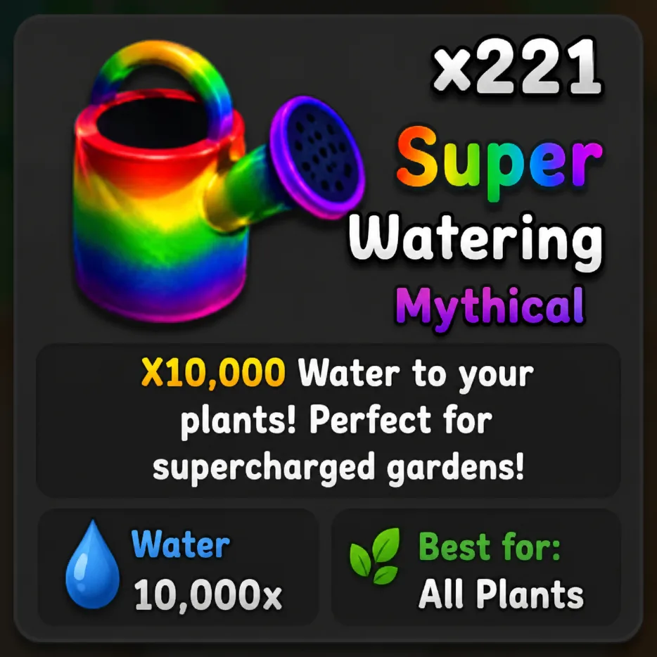 super watering — Account account