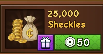 25.000 Sheckles / Grow a Garden 2 — Account account