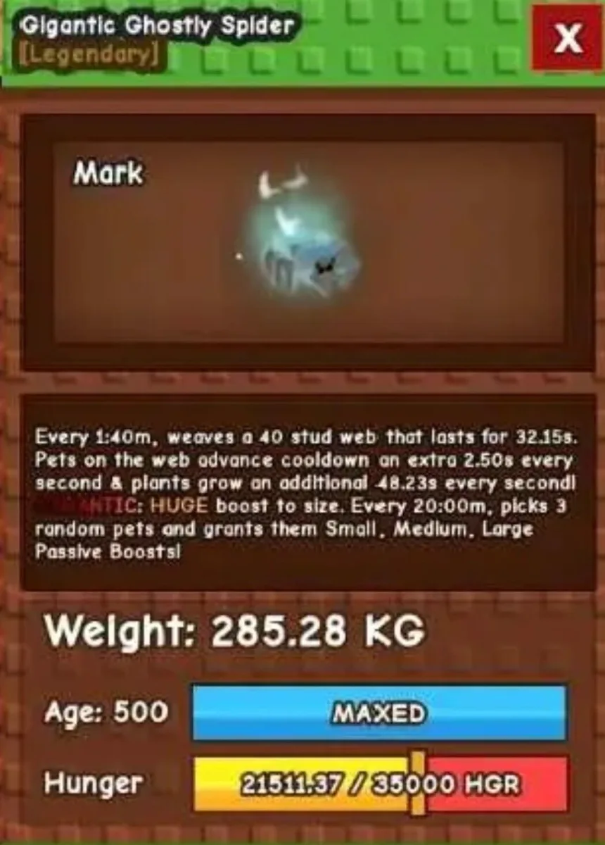GHOSTLY SPIDER GHS 280KG+ INSTANT DELIVERY