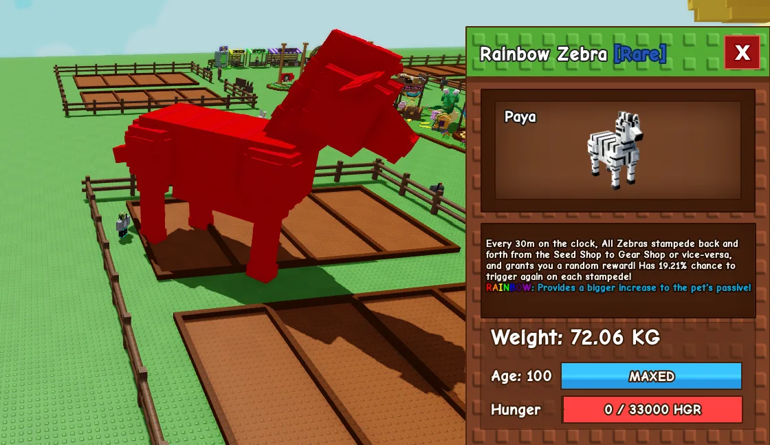72.06kg Rainbow Zebra