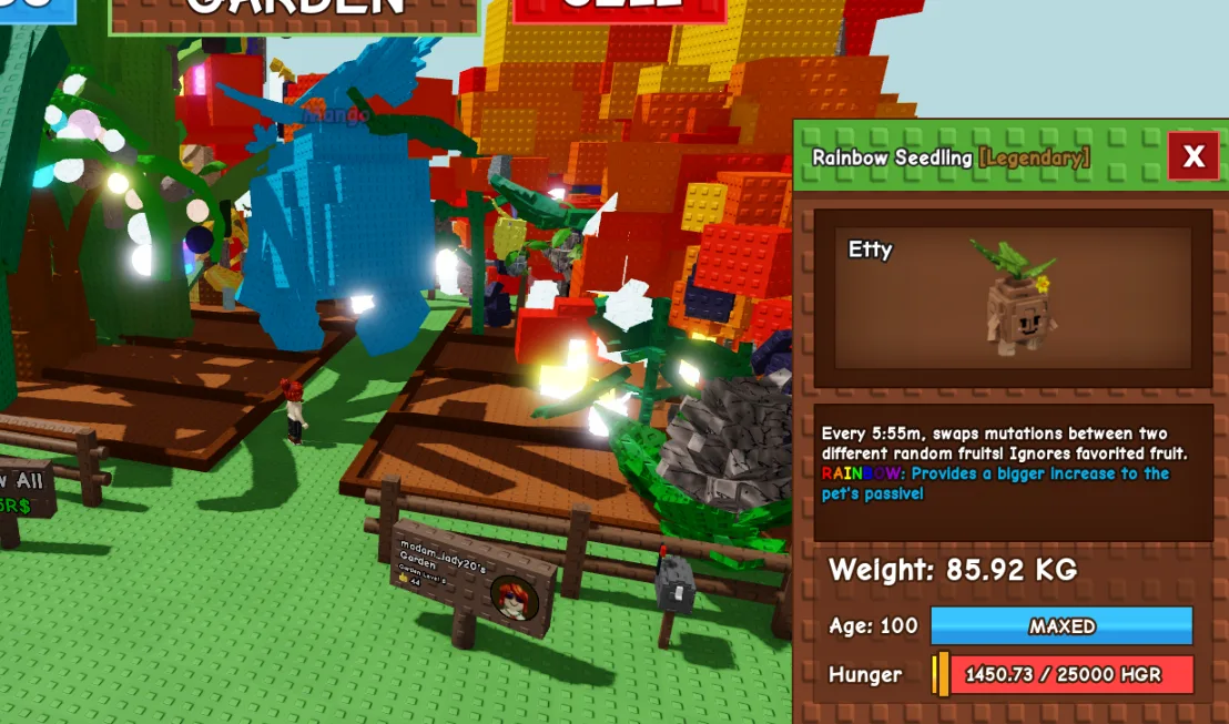 TITANIC HUGE GIANT RAINBOW SEEDLING (RAINBOW MUTATION) 85.92KG 100AGE // CLEAN // CHEAP // RUSH // RARE