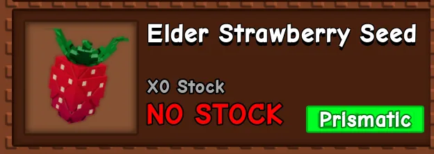 Grow a Garden ELDER STRAWBERRY SEED X1