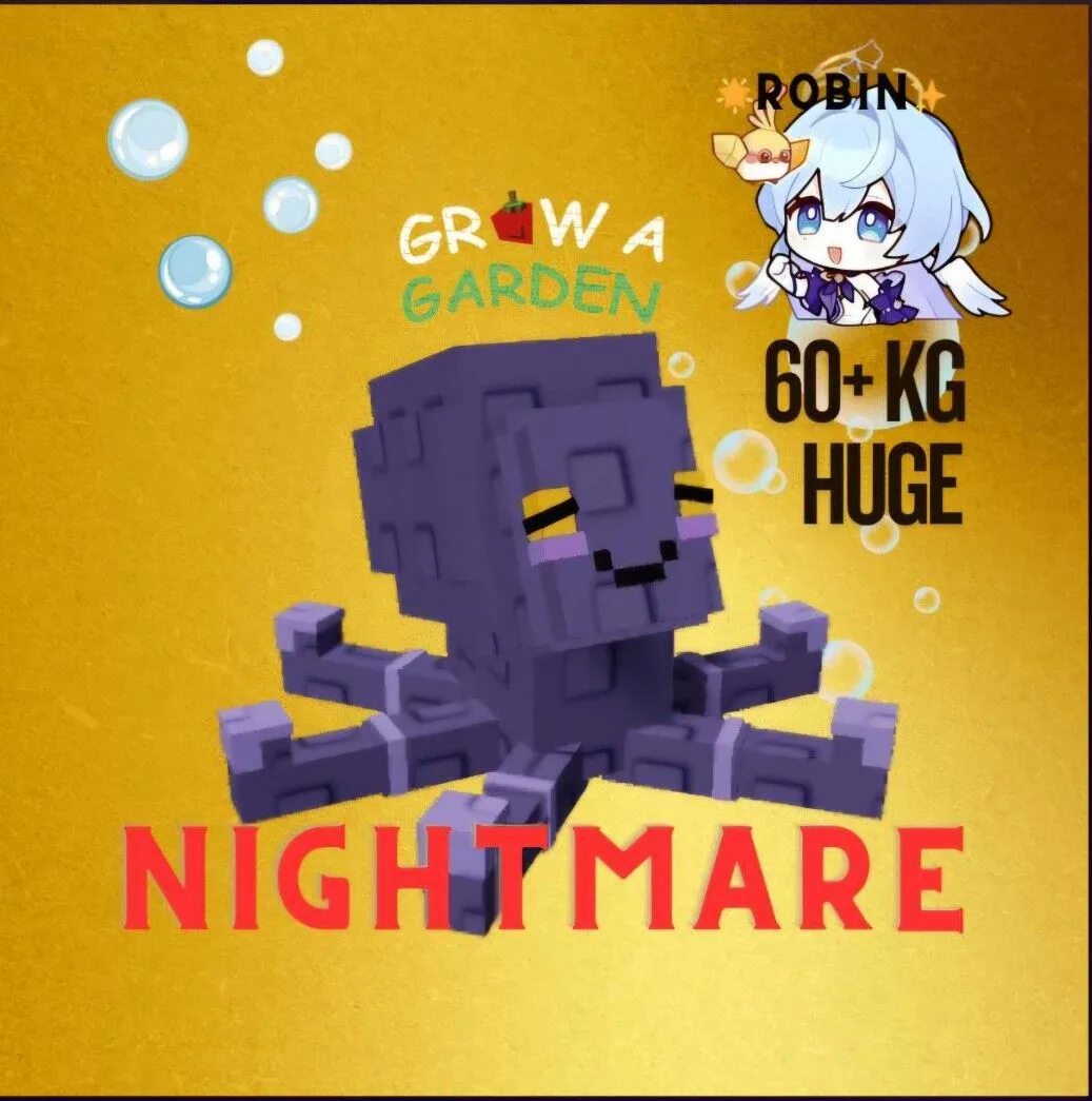 Huge Nightmare Mimic Octopus - 60+KG - 15s With Medium Toy - Grow a Garden — Account account
