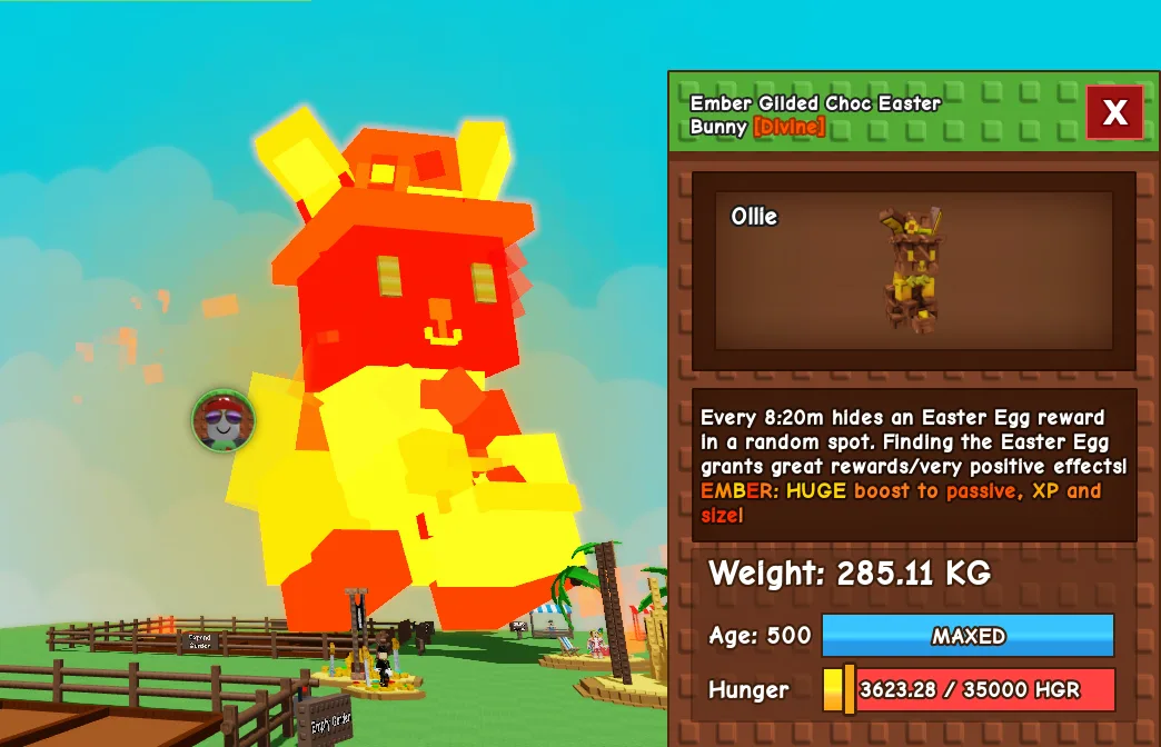 285.11kg Ember Gilded Choc Easter Bunny