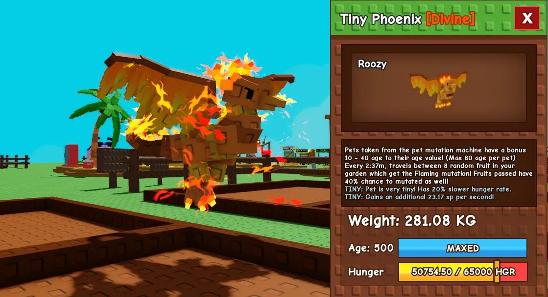 281.08kg Tiny Phoenix