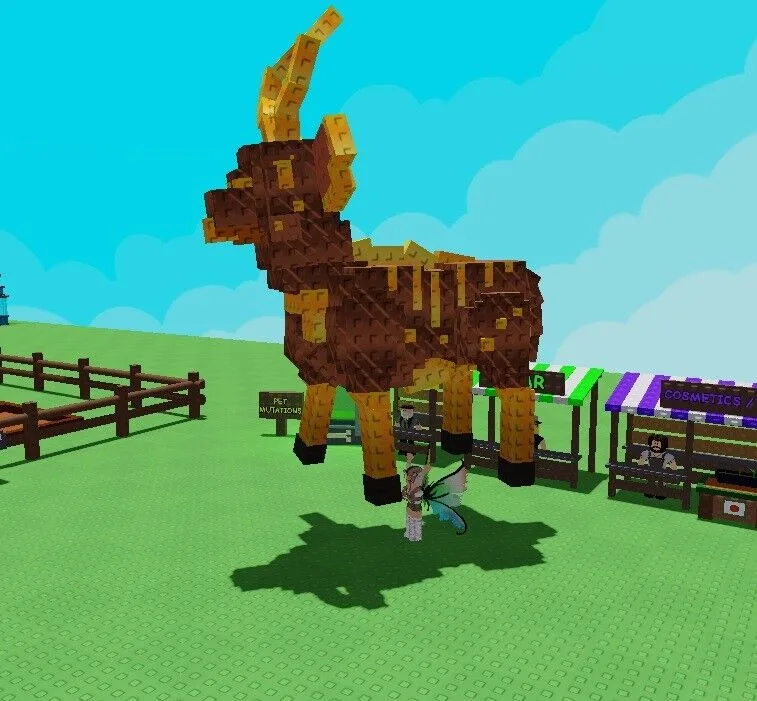 Hyperhunger Gilded Choc Nyala 39.13kg Huge Insane Mutation Pet Mutated 100's Of plants fast -Thyme (L) — Account account