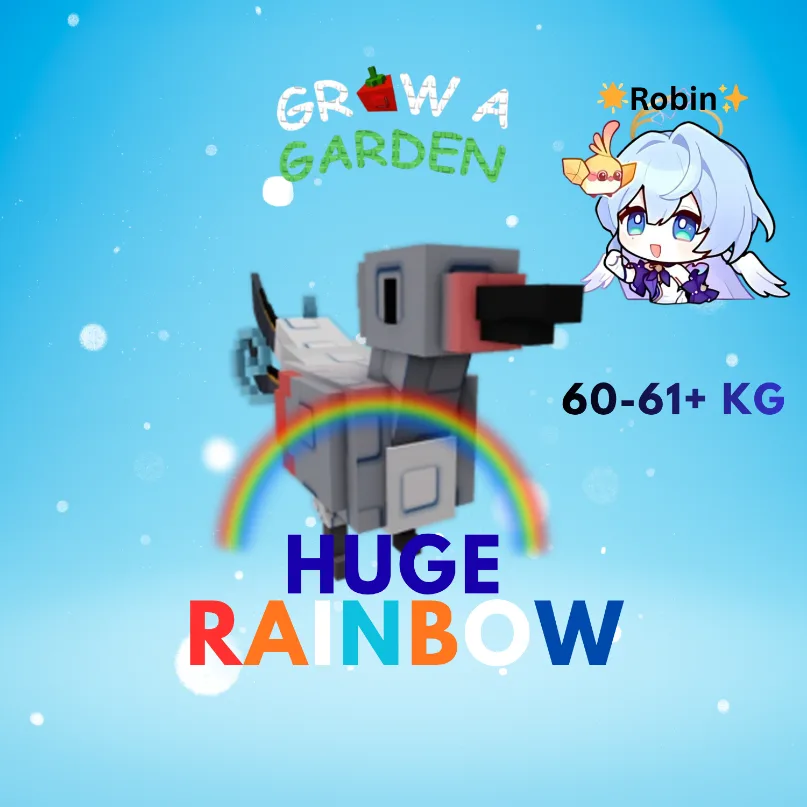 HUGE Rainbow Lyrebird - 60-61+KG - Grow a Garden — Account account