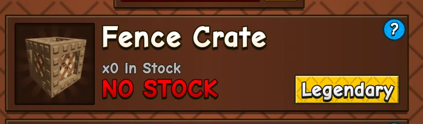 1-2 min delivery fence crate (mail) (Legendary) — Account account