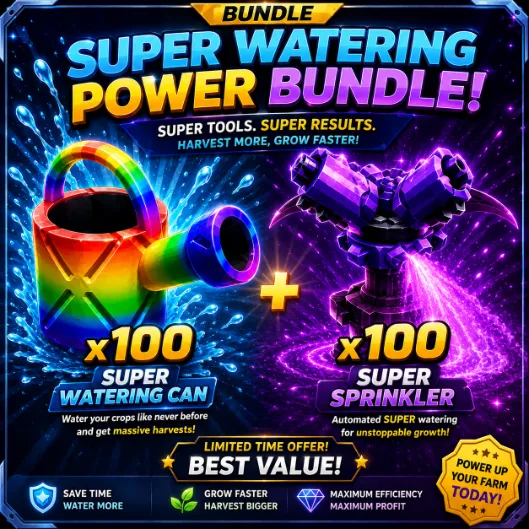 x100 Super Watering Can + x100 Super Sprinkler