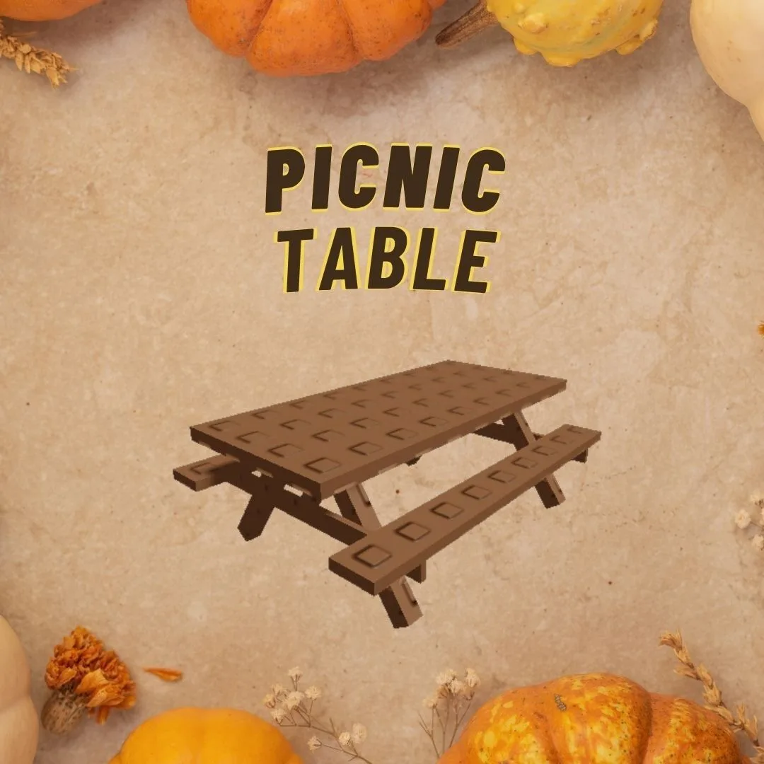 Picnic Table INSTANT DELIVERY - Grow a Garden 2